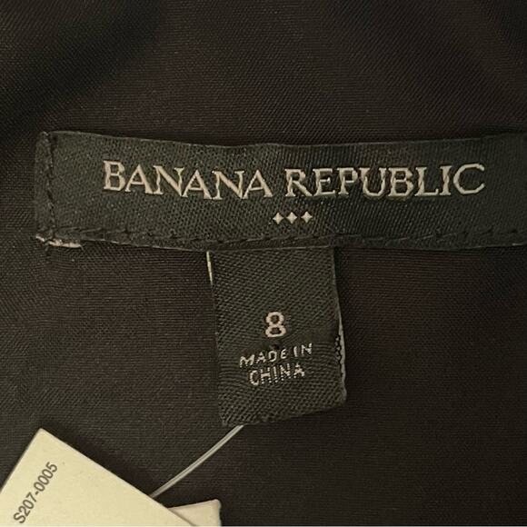 Banana Republic Black, Red & White Floral Career Office Dress NWT Size 8 - Picture 9 of 14